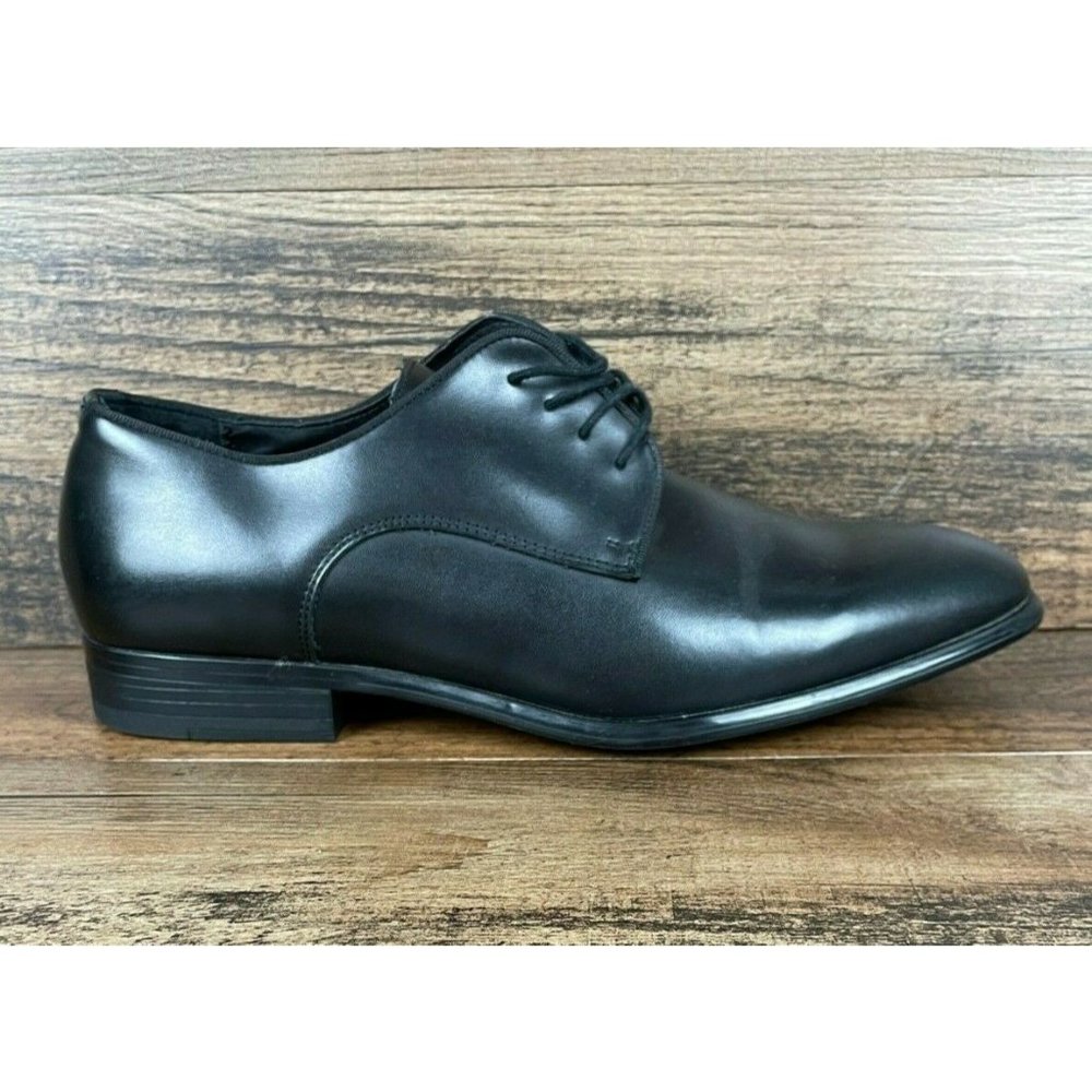 Zara Man 44 Black Oxford Smart Shoes Lace Up